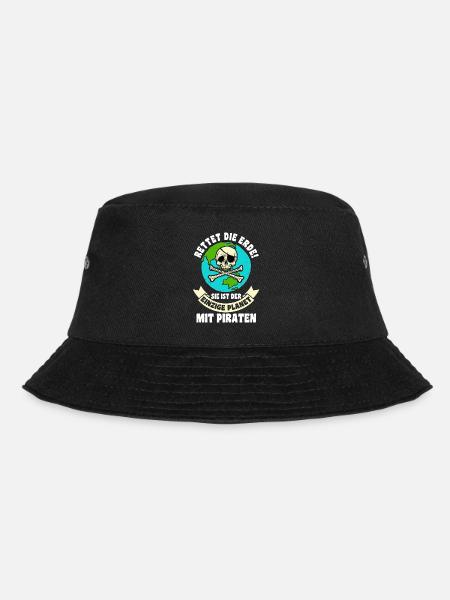 Pirat Piraten - Bucket Hat - Schwarz