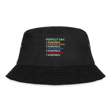 Perfect Day kuscheln - Bucket Hat - Schwarz - Vorne - Lela (165cm)