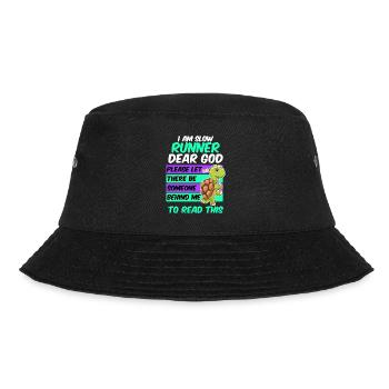 Slow Runner Marathon Half Marathon Runner - Bucket Hat - black - Front - Lela (165cm)