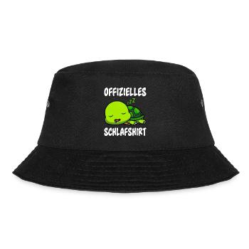 Offizielles Schildkröten Schlafshirt Schlaf - Bucket Hat - Schwarz - Vorne - Lela (165cm)