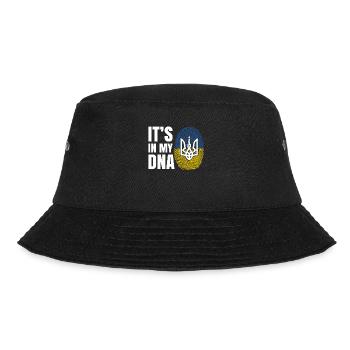 Ukraine its My DNA für Ukraine Helfer mit Herz - Bucket Hat - Schwarz - Vorne - Lela (165cm)