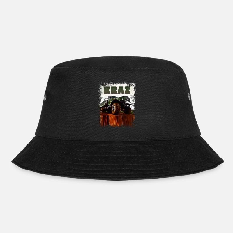 KRAZ LKW - Bucket Hat - Schwarz