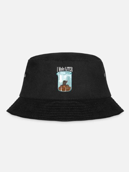 Chemie Biologie Lustiges One Mole Per Liter Nerd - Bucket Hat - Schwarz