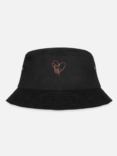 Querflöte I Musikinstrument Orchester Motiv für - Bucket Hat - Schwarz