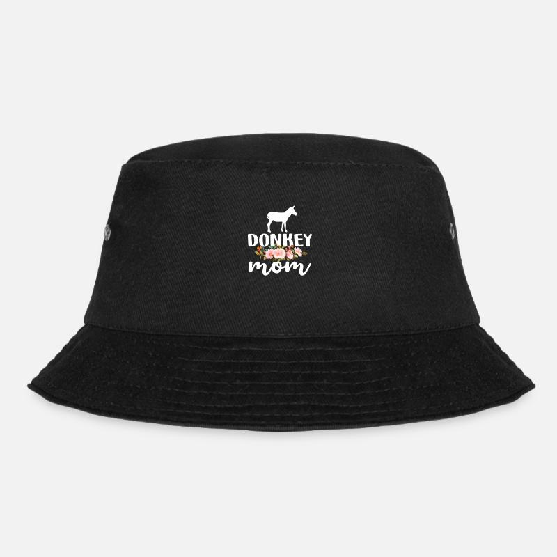 Esel Mutter Bauernhof Donkey Muttertag Geschenk - Bucket Hat - Schwarz