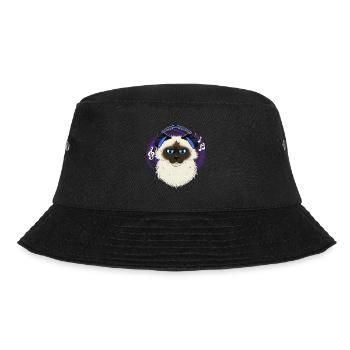 Cute Birman Cat I Music Lover I Headphones - Bucket Hat - black - Front - Lela (165cm)