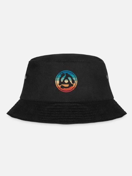 45 Aufnahmeadapter Geschenk 60s 70s Musik Geschenk - Bucket Hat - Schwarz