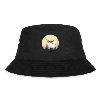 Segelflieger Segelfliegen Segelflugzeug - Bucket Hat - Schwarz - Vorne - Lela (165cm)