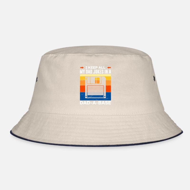 I keep all my Dad Jokes in a Dad-a-Base Papa Witze Bucket Hat