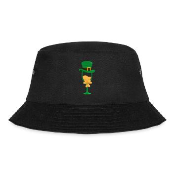 Weinliebhaber Wein Sankt Patricks Day - Bucket Hat - Schwarz - Vorne - Lela (165cm)