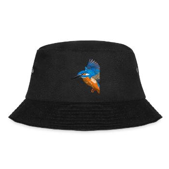 Fliegender Eisvogel - Bucket Hat - Schwarz - Vorne - Lela (165cm)