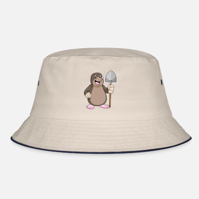 Mole with shovel Bucket Hat
