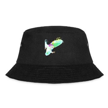 Fliegender Splash Vogel Eule - Bucket Hat - Schwarz - Vorne - Lela (165cm)