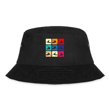 Kayaking Brings Me Retro Paddle Together Canoe - Bucket Hat - black - Front - Lela (165cm)
