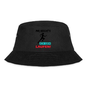 Mir reicht's ich geh laufen! - Bucket Hat - Schwarz - Vorne - Lela (165cm)