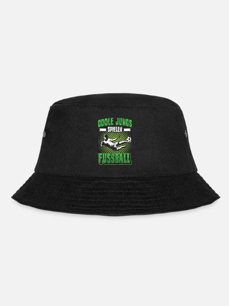 Fußball | Coole Jungs spielen Fußball - Bucket Hat - Schwarz