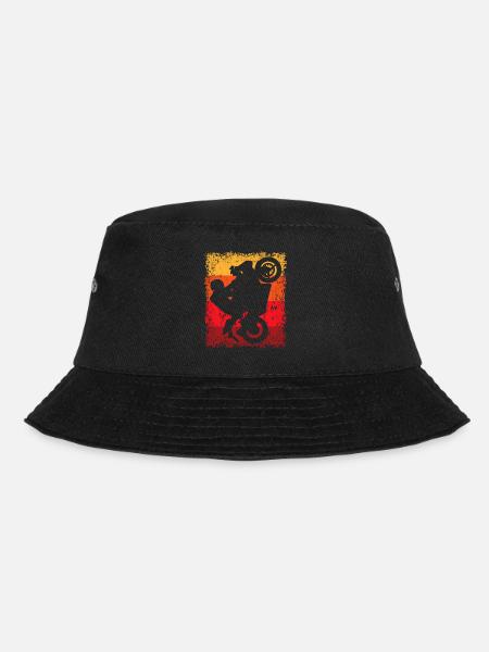 Motorradfahren - Bucket Hat - Schwarz