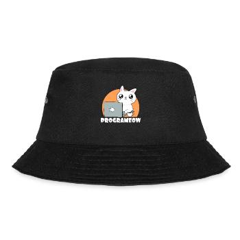 Cute Programeow I Are Programmer Programming - Bucket Hat - Schwarz - Vorne - Lela (165cm)