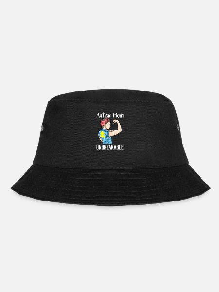 Autism Mom Unbreakable Autistic Child Support - Bucket Hat - Schwarz