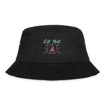 Yoga Buddha Meditation Stress Relief Leave it - Bucket Hat - black - Front - Lela (165cm)