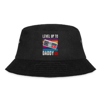 Level up to Daddy 2023 Dad-to-be - Bucket Hat - black - Front - Lela (165cm)