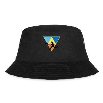 Distressed Editor - Bucket Hat - Schwarz - Vorne - Lela (165cm)