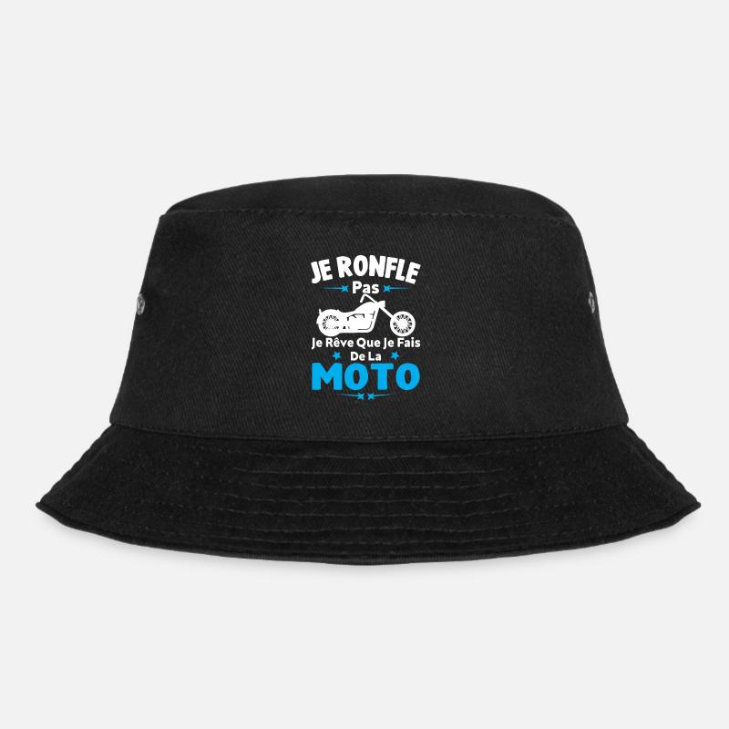 Je Ronfle Pas Je Rêve Que Je Fais De La Moto - Bob - noir