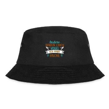 Andere haben einen Vogel, ich habe Fische - Bucket Hat - Schwarz - Vorne - Lela (165cm)