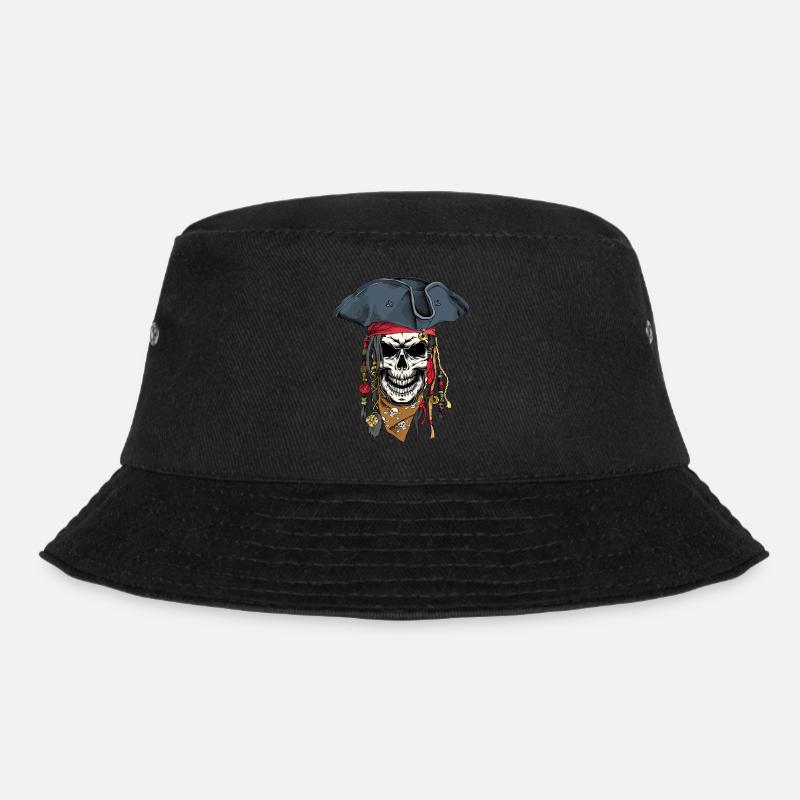 Pirates Skull - Bucket Hat - black