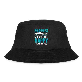 Shark - Bucket Hat - Schwarz - Vorne - Lela (165cm)