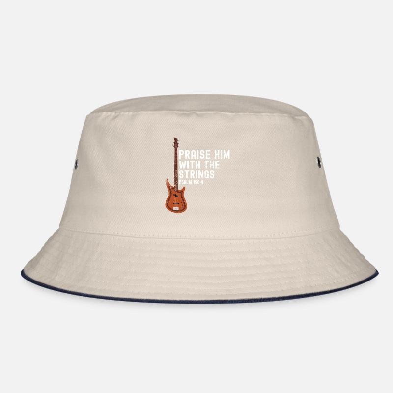 Praise Him with String - Electric Guitar Bucket Hat