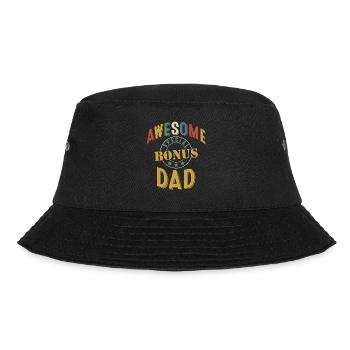 Awesome Bonus Dad Vintage - Bucket Hat - black - Front - Lela (165cm)