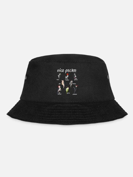 Specht Schöner Specht Lustiger Vogel Weihnachtsgeschenk - Bucket Hat - Schwarz