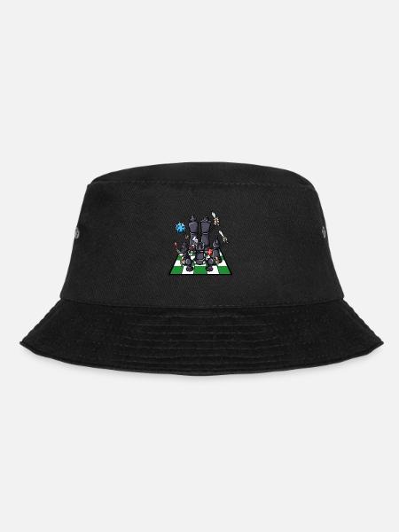 Schachbrett Schach Figuren Kämpfer Schach - Bucket Hat - Schwarz