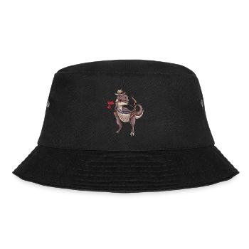 Bogenschießen Dinosaurier - Bucket Hat - Schwarz - Vorne - Lela (165cm)