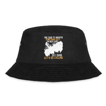 Cycling flirt on the mountain - Bucket Hat - black - Front - Lela (165cm)