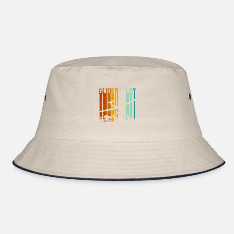 Vintage Retro Glider Pilot Bucket Hat
