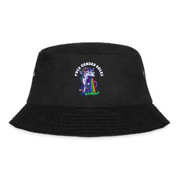 Fuck Gender Roles - Bucket Hat - Schwarz - Vorne - Lela (165cm)