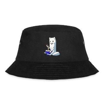 Japanischer Schneefuchs Ramen Nudeln Polarfuchs - Bucket Hat - Schwarz - Vorne - Lela (165cm)