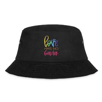 LGBTQ Gay Pride Month Rainbow Love is Love - Bucket Hat - Schwarz - Vorne - Lela (165cm)