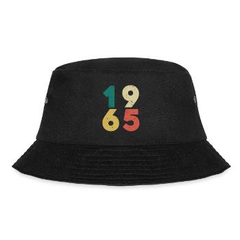 1965 - Vintage 1965 Retro Vintage - Bucket Hat - black - Front - Lela (165cm)