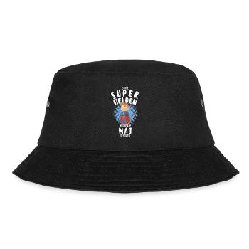 Echte Superhelden wurden im Mai geboren Junge - Bucket Hat - Schwarz - Vorne - Lela (165cm)