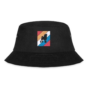 Poodle dog lover Retro vintage Gift idea - Bucket Hat - Schwarz - Vorne - Lela (165cm)
