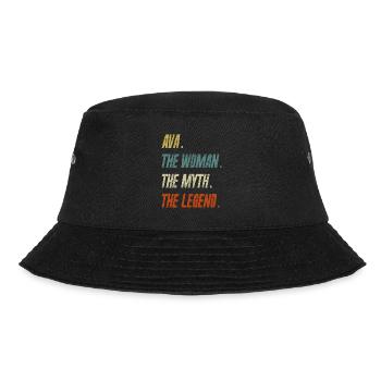 Ava The Woman The Myth The Legend - Bucket Hat - black - Front - Lela (165cm)