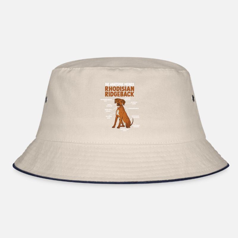 Rhodesian Ridgeback Anatomie Hundehalter Gassi Bucket Hat