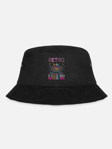 Best Of 2000 Retro Kassette Vintage Geburtstag - Bucket Hat - Schwarz