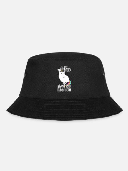 Kittycorn Cartoon Einhorn-Katze - Limited Edition - Bucket Hat - Schwarz
