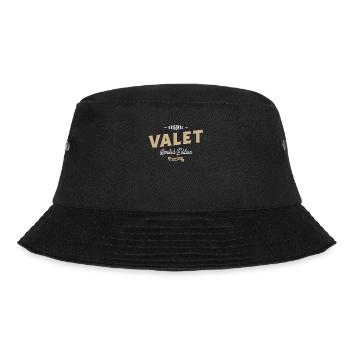 Valet Funny Job Title Profession Birthday Worker - Bucket Hat - black - Front - Lela (165cm)