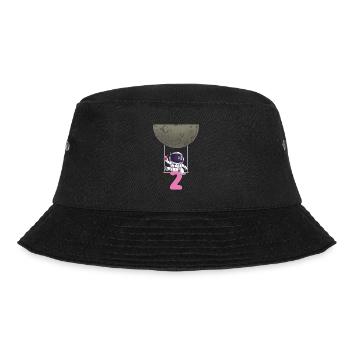2. Geburtstag Astronaut 2 Jahre Space Galaxy - Bucket Hat - Schwarz - Vorne - Lela (165cm)