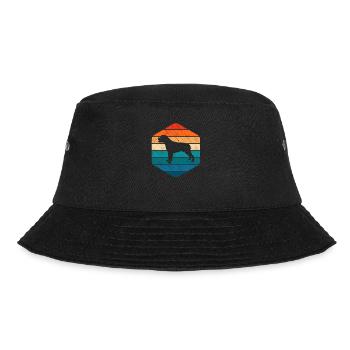 Rottweiler dog lover Retro vintage Gift idea - Bucket Hat - Schwarz - Vorne - Lela (165cm)